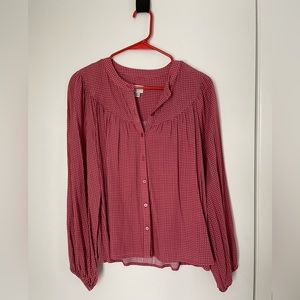 Scarlet Polkadot Blouse